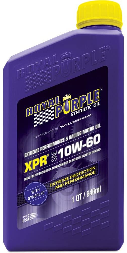 Royal Purple XPR 10W60 Racing Oil Qt. Bottle 6 Quart Case - 06061