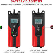 GOOLOO 6V/12V Smart Battery Charger and Maintainer 6-Amp Full Automatic 6-Stages Trickle Charging with Clamps for Car,Motorcycle,Lawn Mower,Boat RV,SUV,ATV,Sealed Lead Acid Battery-Repair Batteries