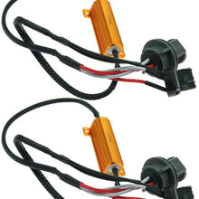 2X - New 7440 7443 LED Canbus Error Free Load Resistor Wiring Harness Lamp Decoder