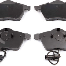 Ceramic Discs Brake Pads,SCITOO 4pcs Front Brake Pads Brakes Kits fit 03 04 05 06 Audi A4,99 00 01 02 03 04 05 06 Audi A4 Quattro,01 02 03 04 05 Volkswagen Passat Compatible 309.08400/EHT840 D840-7715