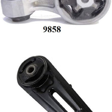 8USAUTO 2PCS Front & Rear Torque Strut FIT 2014-2019 Nissan Rogue 2.5L