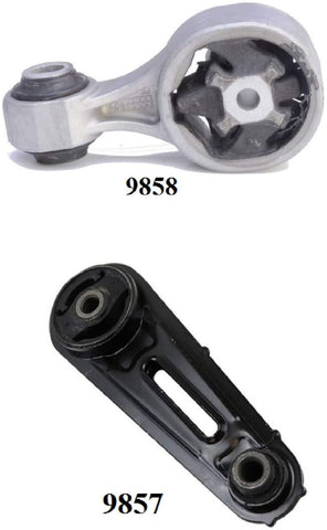 8USAUTO 2PCS Front & Rear Torque Strut FIT 2014-2019 Nissan Rogue 2.5L