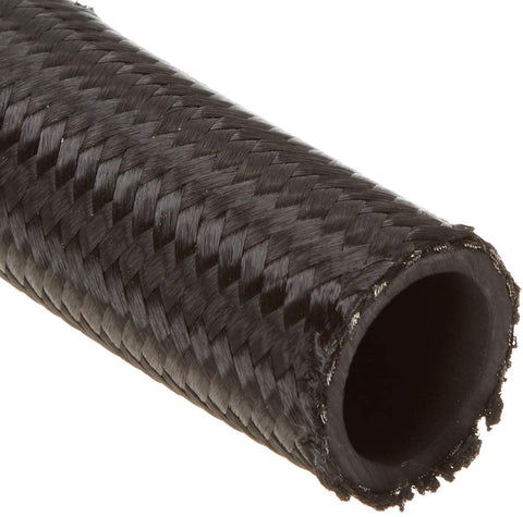 Vibrant Performance 11993 Nylon Braided Flex Hose (5ft Roll of Black ; AN Size: -16; Hose ID 0.89