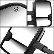 Replacement for Silverado/Sierra Powered Heated Smoke Signal Chrome Towing+Corner Blind Spot Mirror