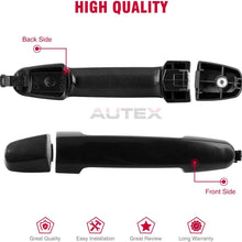 AUTEX Rear Left/Right Exterior Door Handle Driver/Passenger Side Compatible with Pontiac Vibe 2003 2004 2005 2006 2007 2008 2009 2010 Compatible with Toyota Corolla Matrix 03-13 Door Handle 81309