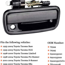 Exterior Outside Door Handle for Toyota Tacoma 1995 1996 1997 1998 1999 2000 2001 2002 2003 2004, 2Pcs Front Driver & Passenger Side Replacement, 6922035020 6921035020