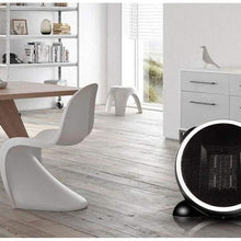 Zyyqt Mini Desktop Heater, Small Home Office Heater, Solar Dormitories Portable Air Conditioner (Color : Black)