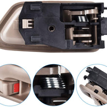 faersi 2Pcs Inside Interior Door Handle Front Rear Driver & Passenger Side for 1997 1998 1999 2000 2001 Toyota Camry Beige/Tan