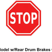 Detroit Axle - 278mm Front Disc Brake Rotors & Ceramic Pads w/Clips Hardware Kit - Premium GRADE for 05-07 Escape w/Rear Drum Brake Only