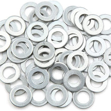 X AUTOHAUX 50pcs Engine Oil Crush Washers Drain Plug Gaskets 10mm ID. 18mm OD. for Car