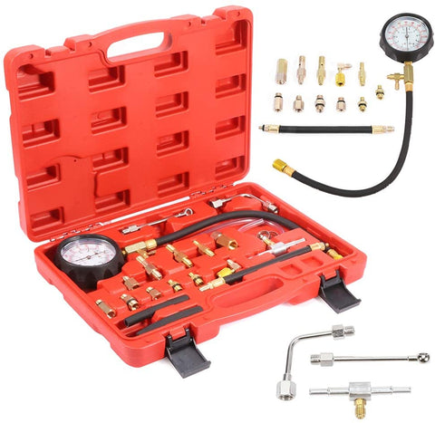 Fuel Pump and Vacuum Tester Pressure Gauge Tool Kit