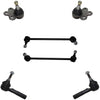 Detroit Axle Replacement for Saturn VUE Chevy Equinox Pontiac Torrent Front Sway Bar Links + Outer Tie Rods + Lower Ball Joints - 6pc Set