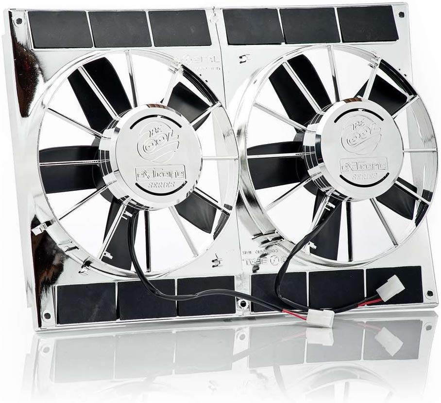 Be Cool 75507 Extreme Fan Shroud, Chrome, 11