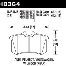 Hawk Performance HB364F.642 HPS Performance Ceramic Brake Pad