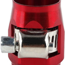 Car Hose Clamp Fuel Water Tube, Car Modification AN6 Fuel Hose Clamp Finisher Aluminum Alloy Pipe Trimmer Clip
