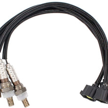 NewYall Pack of 4 Upstream Downstream Bank 1/2 Sensor 2/1 Air Fuel Ratio O2 Oxygen Sensor