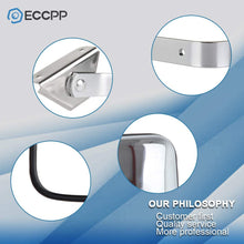 ECCPP Manual Side View Mirrors Chrome Pair Set for 80-96 Ford F-Series F150 F250 F350 Bronco Pickup Truck SUV