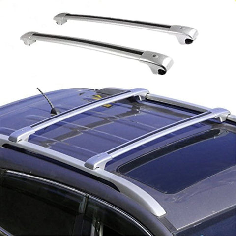 Lequer Cross Bars Crossbars Fits for Mercedes Benz X166 GLS 2016 2017 2018 2019 2020 Baggage Carrier Luggage Roof Rack Rail Lockable Adjustable Silver