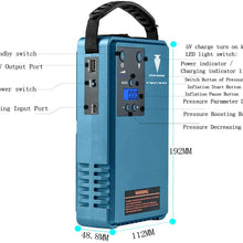 Jump Starter with air Compressor & Mobile Power Support Automatic Cordless Tire Inflator Portable Air Compressor, Easy to Read Digital Pressure Gauge, 10200MA Capacity 500A Peak Current car Battery