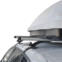 accessorypart Roof Rack fits Toyota Yaris 2010-2021 Cross Bars Rail Carrier Aluminum Gray Rain Gutter