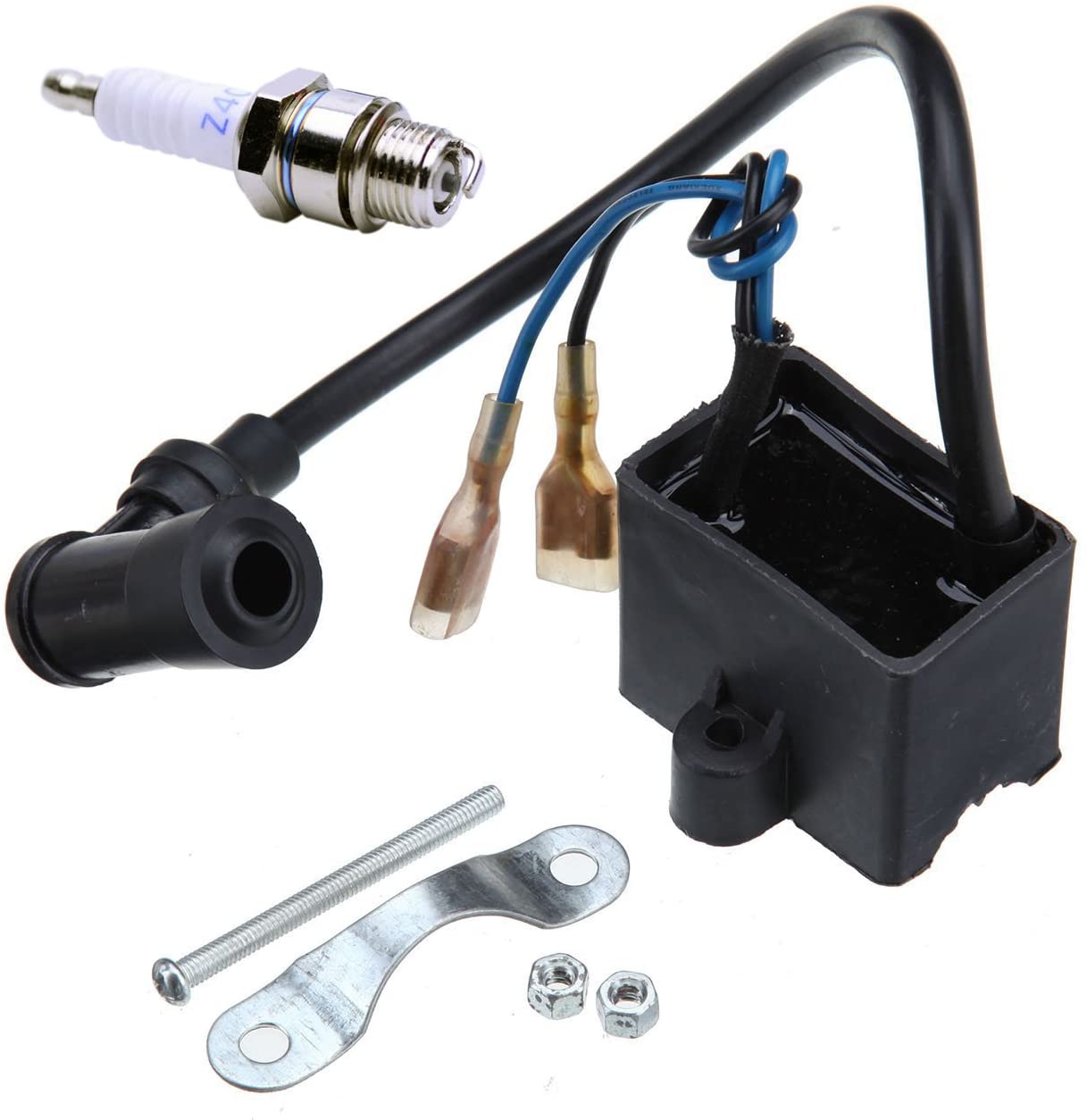 BH-Motor CDI Ignition Coil & Spark Plug for 50cc 66cc 80cc Engine Motor Motorized Bicycle Bike