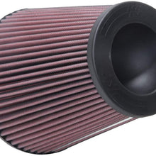 K&N Universal Clamp-On Air Filter: High Performance, Premium, Washable, Replacement Filter: Flange Diameter: 6 In, Filter Height: 7.5 In, Flange Length: 1 In, Shape: Reverse Conical, RF-10410
