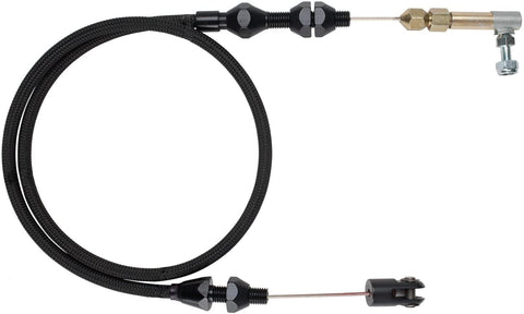 Lokar XDP-1000HT Midnight Series Duo-Pak Kit; Incl. Stainless Steel Throttle Cable/Carburetor Bracket/Return Spring; Stainless Steel Housing; Black Finish