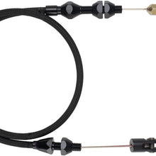 Lokar XDP-1000HT Midnight Series Duo-Pak Kit; Incl. Stainless Steel Throttle Cable/Carburetor Bracket/Return Spring; Stainless Steel Housing; Black Finish