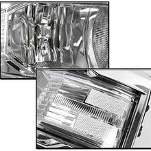 ZMAUTOPARTS For 2014-2016 Chevy Silverado 1500 Crystal Style Headlights Chrome