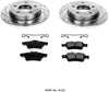 Power Stop K123 Rear Brake Kit with Drilled/Slotted Brake Rotors and Z23 Evolution Ceramic Brake Pads