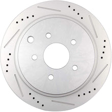 Premium Rear 2pcs Drilled & Slotted brake Rotor ANPART fit for Infiniti FX35/FX37/FX45/JX35/M35h/M37/M56/Q50/Q60/Q70/Q70L/QX60/QX70, Murano/Pathfinder/Quest