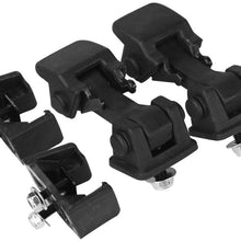 Hood Latches Set of 2 - Replaces 55176636AD, 68038118AA, 42422 - Fits 1997, 1998, 1999, 2000, 2001, 2002, 2003, 2004, 2005, 2006 Jeep Wrangler TJ - Hold-Down Hook Latch Pair - Year Models 1997-2006