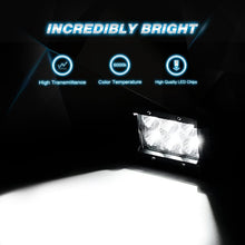 Nilight LED Light Bar 2PCS 18W Flood Led Off Road Lights 12V 5Pin Rocker Switch LED Light Bar Wiring Harness Kit, 2 Years Warranty