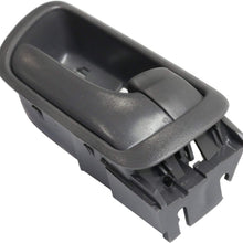 Interior Door Handles Compatible with Toyota Camry 02-06 Set of 2 Front or Rear Left and Right Side Plastic Gray W/door lock button