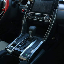 Kadore ABS Carbon Fiber Interior Gear Shift Molding Strip Cover Trim for 2016 2017 2018 2019 2020 Honda Civic 10th Gen Sedan LHD 2-pc