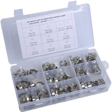 Gazechimp 100pcs Stainless Steel O-Clips Single Ear Hose Pipe Clamps 12.5mm-23.5mm