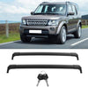 Roof Rack Crossbars, 2Pcs Black 165lb Rack Rail Top Luggage Carrier Kit With Keys for Land Rover Discovery 4 LR4 2010-2016