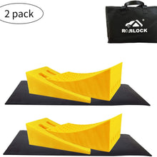 ROBLOCK Camper Leveling Blocks 2 Pack Kits Heavy Duty Curved Leveler Blocks Works for 30,000 LBS RV, Trailer, Campers