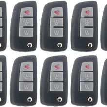 OCPTY 10X Uncut Keyless Entry Remote Control Key Fob Transmitter Replacement fit for 14-18  Nissan Rogue ADP12548301S