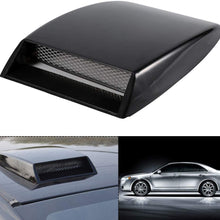Hood Scoop, Universal Cowl Decorative Air Flow Intake Roof Bonnet Sticker Cover Hood Vents Scoops For Cars (Silver)
