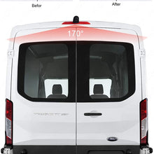 HD 720p Roof Backup Camera 3rd Brake Light Replacement Camera +4.3 inch TFT Monitor Display Compatible for Ford Transit 150/250/350 V636 2014 – 2018 Transporter Van