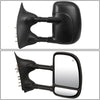 DNA Motoring TWM-004-T111-BK+DM-SY-022 Pair of Towing Side Mirrors + Blind Spot Mirrors