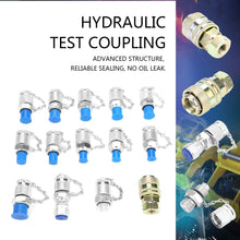 14pcs Hydraulic Pressure Test Point Testing Coupling Adapter Set for Hydraulic System Pressure Detection