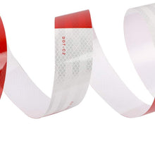 Houseables Reflective Tape Roll, DOT-C2, 150' X 2", Red/White, Trailer Reflector, Caution Safety Warning, Visibility Film, 4 by 4 Truck Car Adhesive Sticker