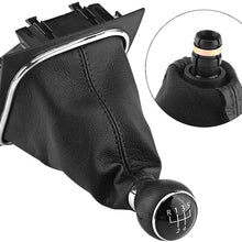 Car Gear Shift Knob, 5 Speed Auto Gear Shifter Boot Cover Replacement Gearstick Gaiter Boot for Golf 6 MK5 MK6 Jetta 2005-2014