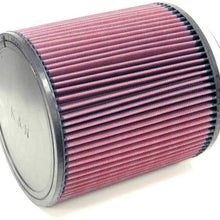 K&N Universal Clamp-On Air Filter: High Performance, Premium, Washable, Replacement Engine Filter: Flange Diameter: 6 In, Filter Height: 8 In, Flange Length: 1 In, Shape: Round, RU-3260