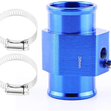 VGEBY Car Aluminum Water Temp Temperature Joint Pipe Sensor Gauge Radiator Hose Adapter Clamps 26-40MM (Size : 38MM)