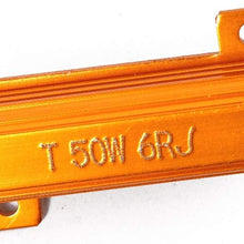 FOORDAY 50W 6ohm 3157B Double Resistance Line Led Load Resistors Connector for Turn Signal Bulb DRL LED Canbus Decoder (2 Pcs)