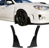 Ikon Style Winglets Compatible With Universal Vehicles | Black PU Front Lip Finisher Under Chin Spoiler Add On by IKON MOTORSPORTS