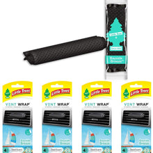 LITTLE TREES Car Air Freshener | Vent Wrap Provides a Long-Lasting Scent, Slip on Vent Blade | Bayside Breeze, 4-Packs (4 Count)